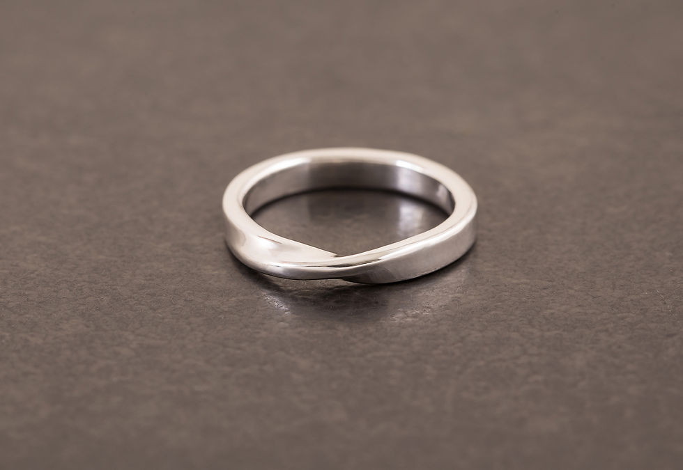 縮圖：流水 純銀戒指 (圓)   Flow & Twist Ring (Round)