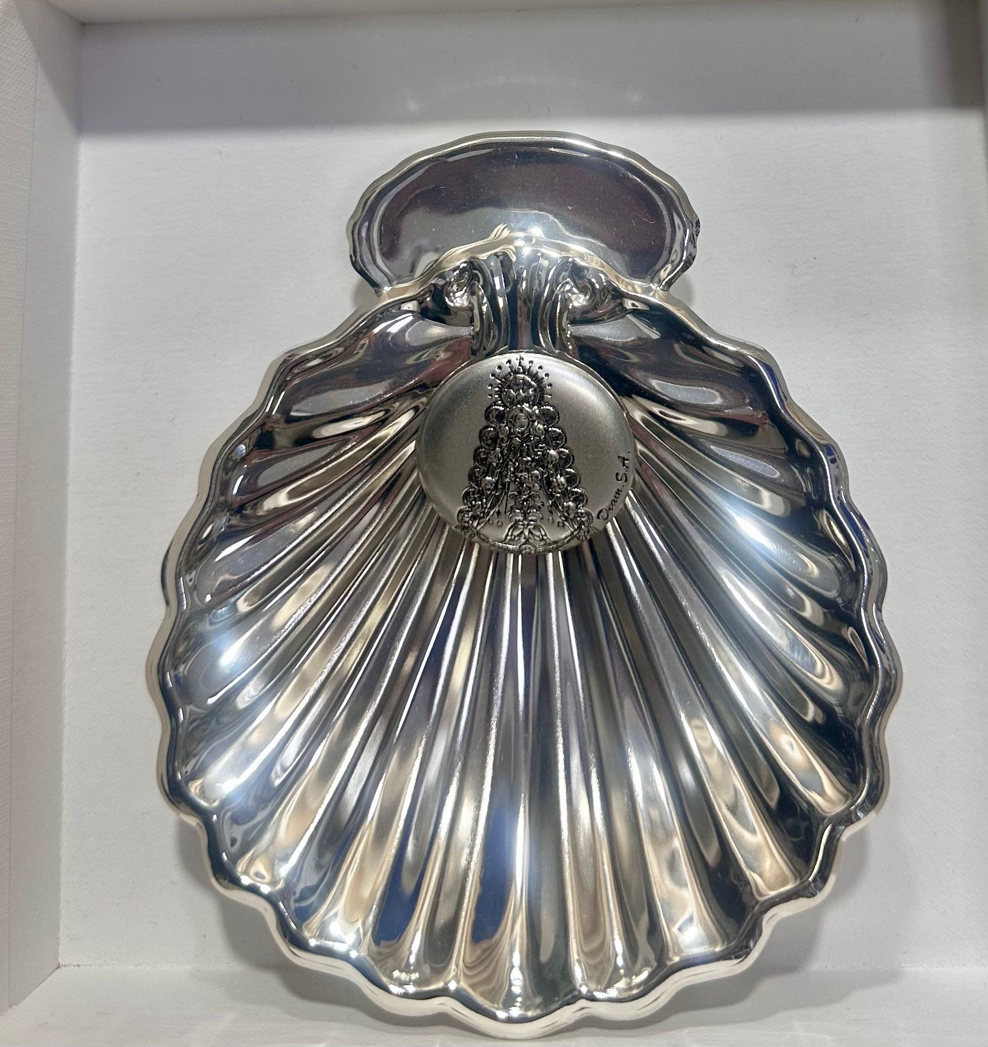 Concha Placa Virgen Del Rocio Plata