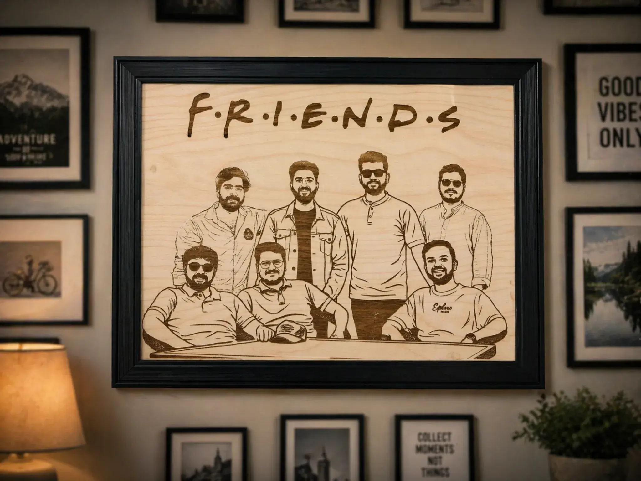 Personalized Engraved Wooden Photo Frame(12 * 14 inches)