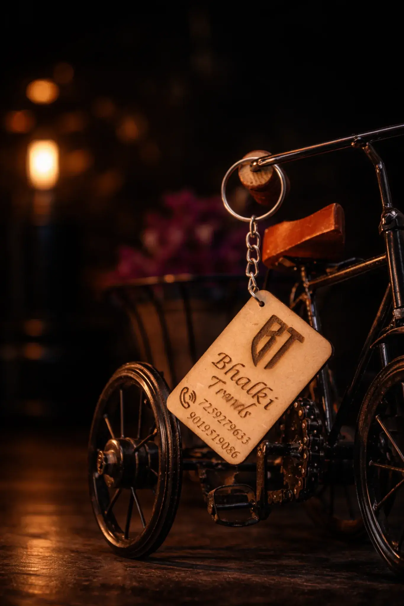 Personalized Photo Wooden Keychains – Custom Logo Key Ring