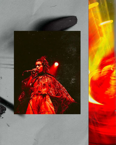 grove wearing angel brains plush spike collar