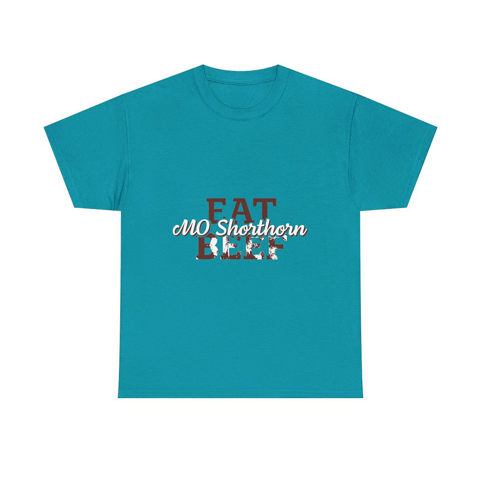 Thumbnail: Eat MO Shorthorn Beef Unisex Heavy Cotton Tee