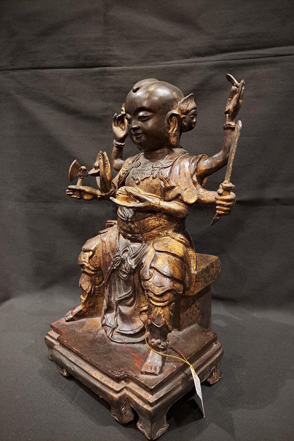 Thumbnail: CHINESE BRONZE SITTING LHAJA, 18TH CENTURY, CHING DYNASTY.
