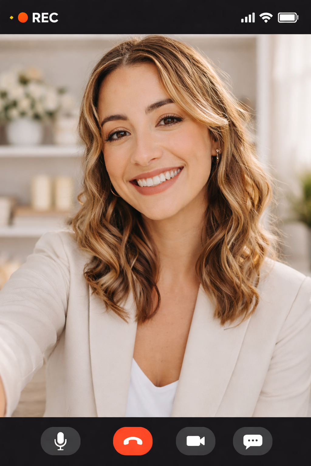 professional wedding planner on a video call