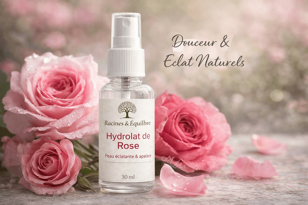 Hydrolat de rose 30 ml eau florale naturelle tonifiante visage