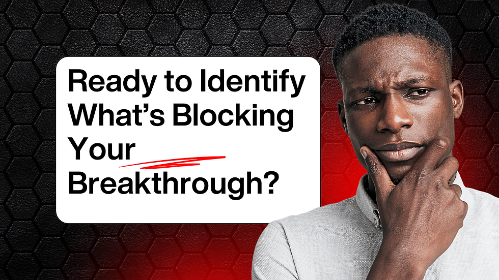 Discover what's holding you back and unlock your potential.