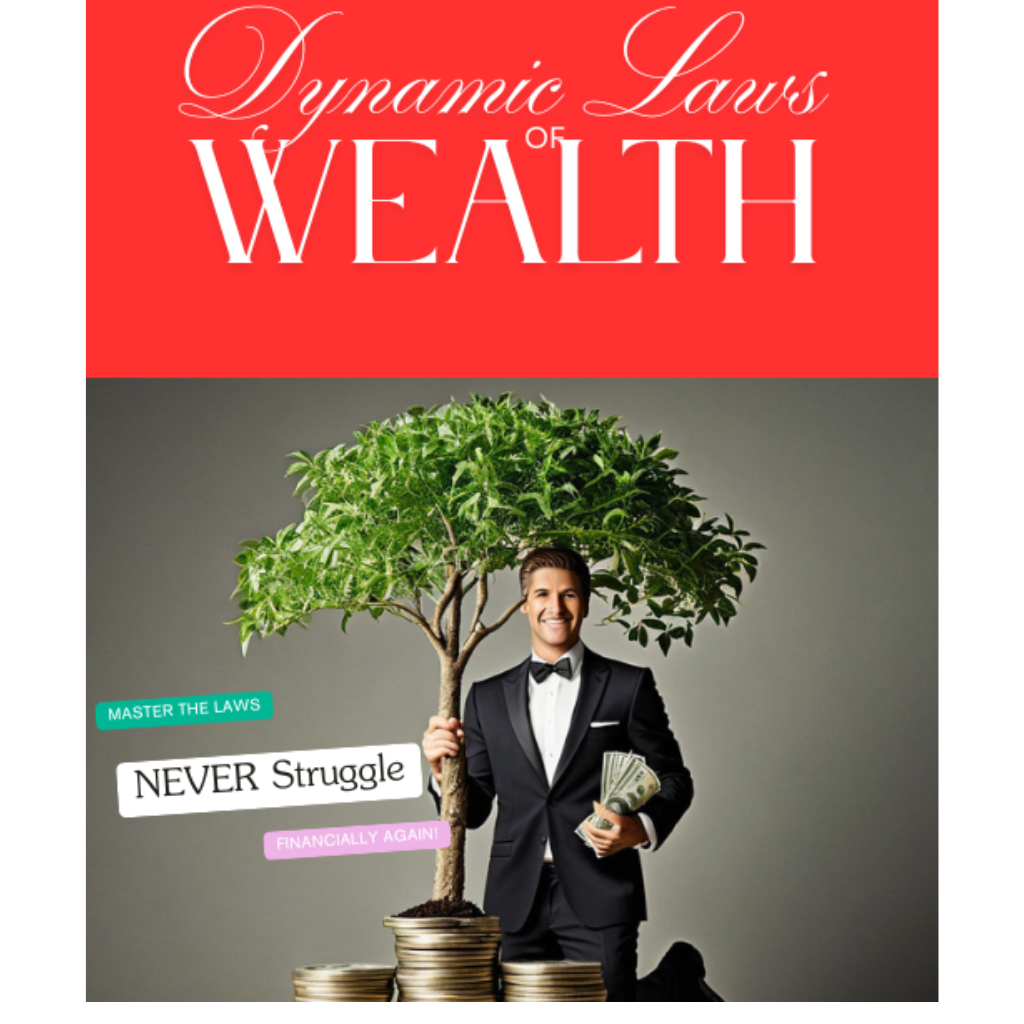 A wealthy man holding a growing tree on top of a stack up cash