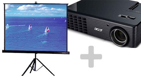 Vidéo projecteur Professionnel + Ecran
