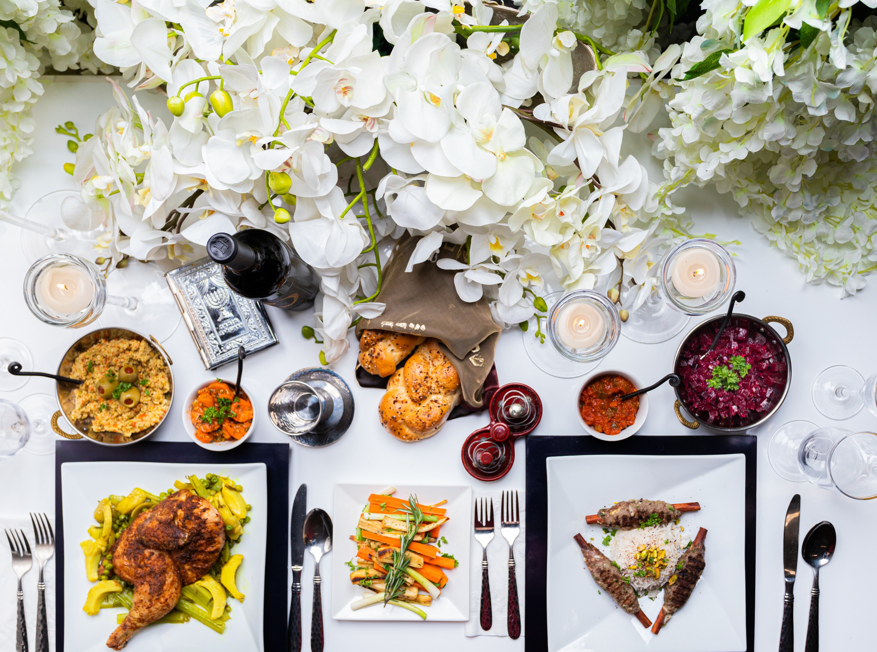 Arranged Food and Objects