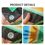 Thumbnail: 7ft Square Colorful Sun Shade Cloth, 98% UV Block