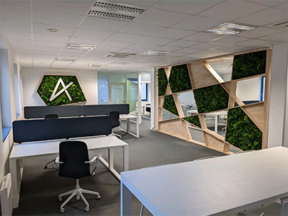 Amarris Contact se développe et confie l’agencement de son nouvel espace de travail à axial design