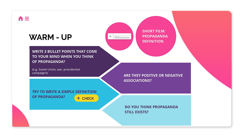 Miniatura: Propaganda & Critical Thinking Interactive Lesson