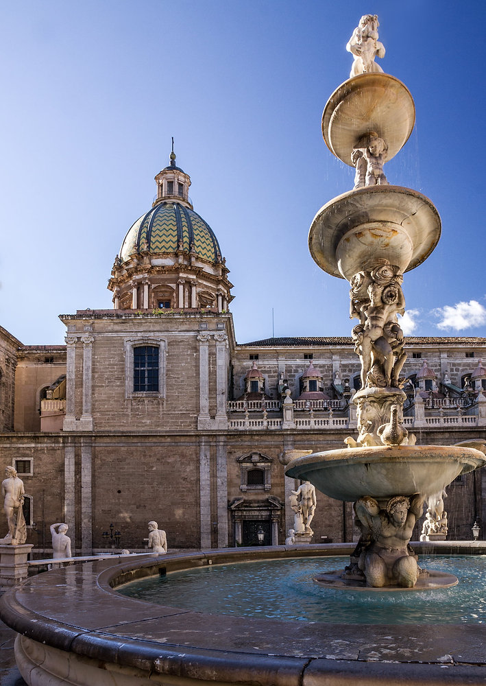 Die Fontana Pretoria In Palermo Die Fontana Pretoria In Palermo