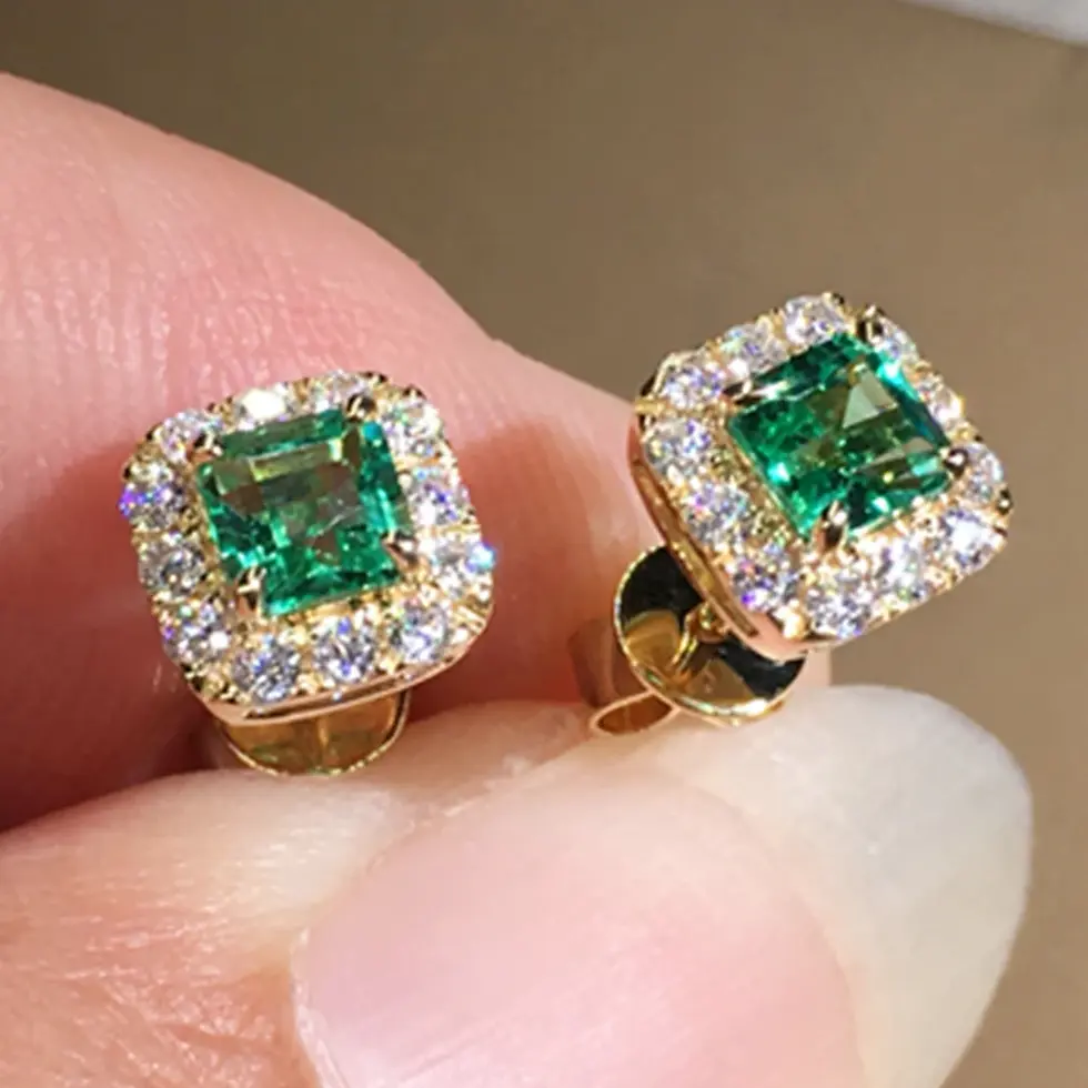 Thumbnail: Elegant Eternity Zircon Studs