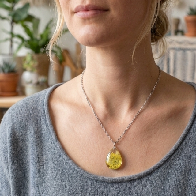 Thumbnail: Eternal Wish Dandelion Necklace