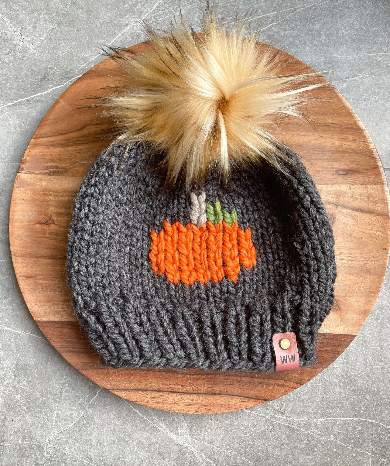 Pumpkin handmade hat