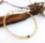 bracelet citrine 4 mm
