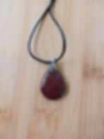 pendentif en jaspe rouge