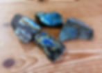 labradorite une face polie