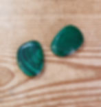 Pierre plate Malachite