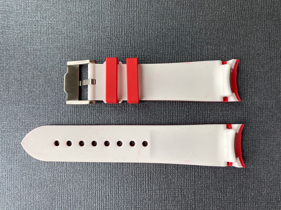 Thumbnail: 20mm RED/GRAY Vulcanized Rubber for Yachtmaster 