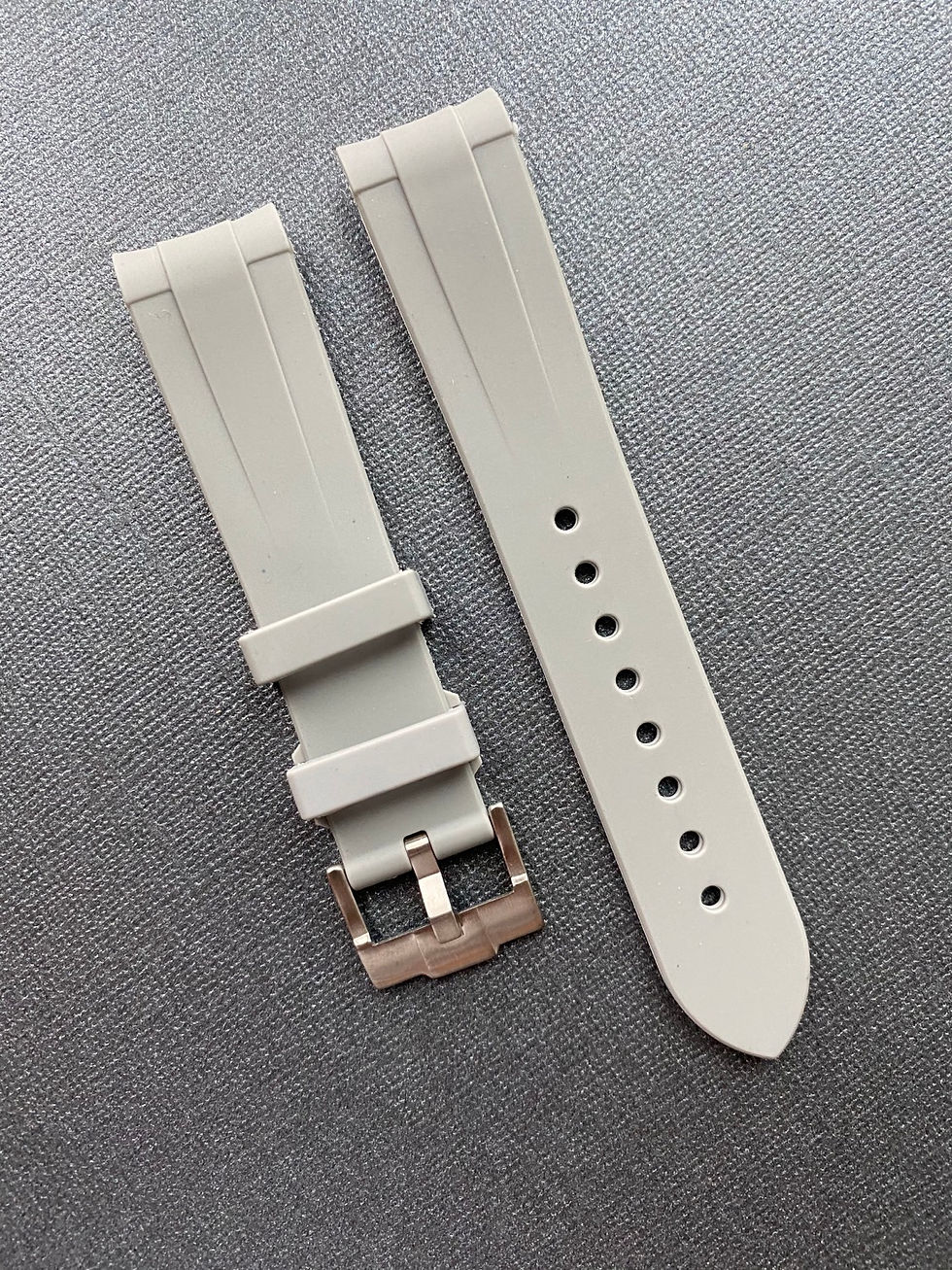 Thumbnail: 20mm GRAY/WHITE Vulcanized strap for Rolex GMT