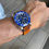 Thumbnail: “Sunset” BROWN Cumberland Canyon leather BLUE stotch