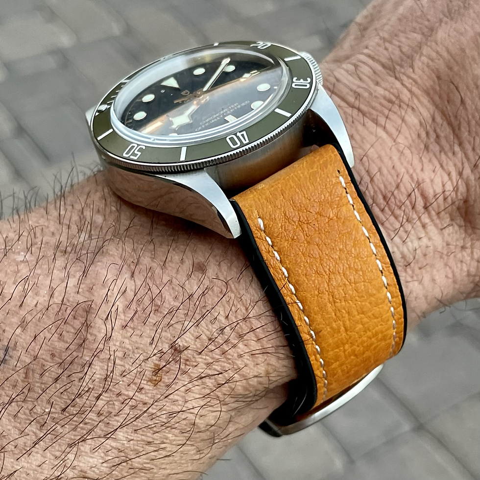 Thumbnail: Waterproof TAN Top Grain leather rubber base