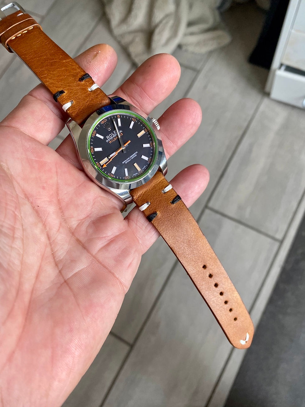 Thumbnail: “Scortched” BROWN Cumberland Canyon leather BLACK/WHITE