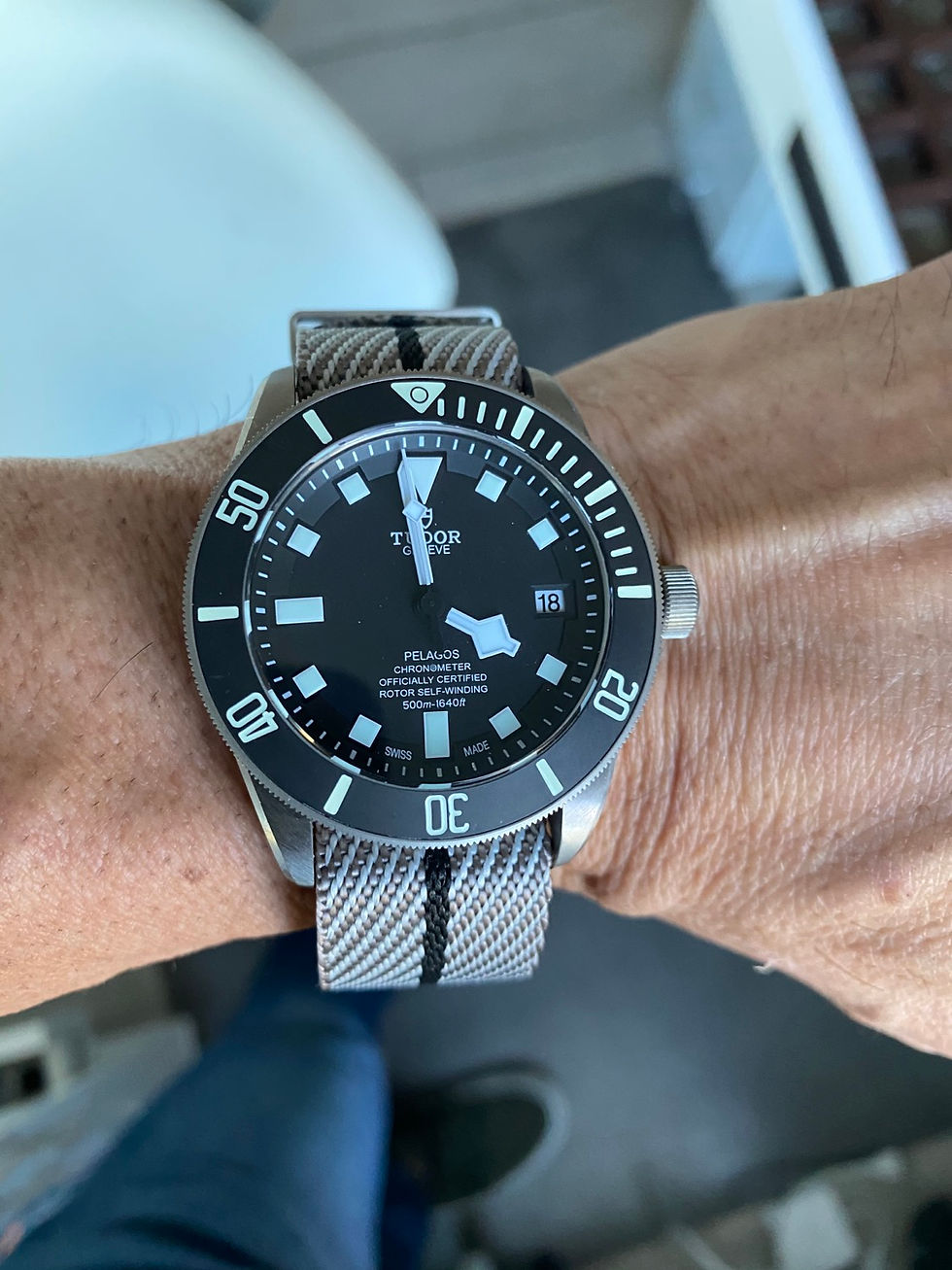 Thumbnail: TUDOR NATO strap (GRAY & BLACK)