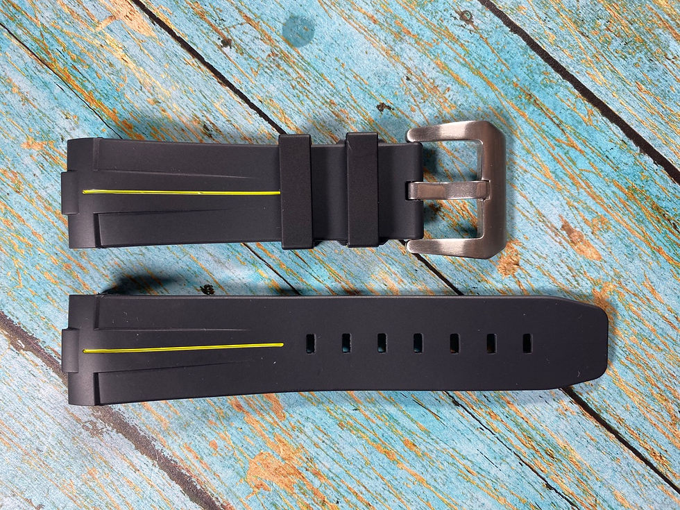Thumbnail: 24mm Vulcanized Rubber strap for Panerai Luminor watches