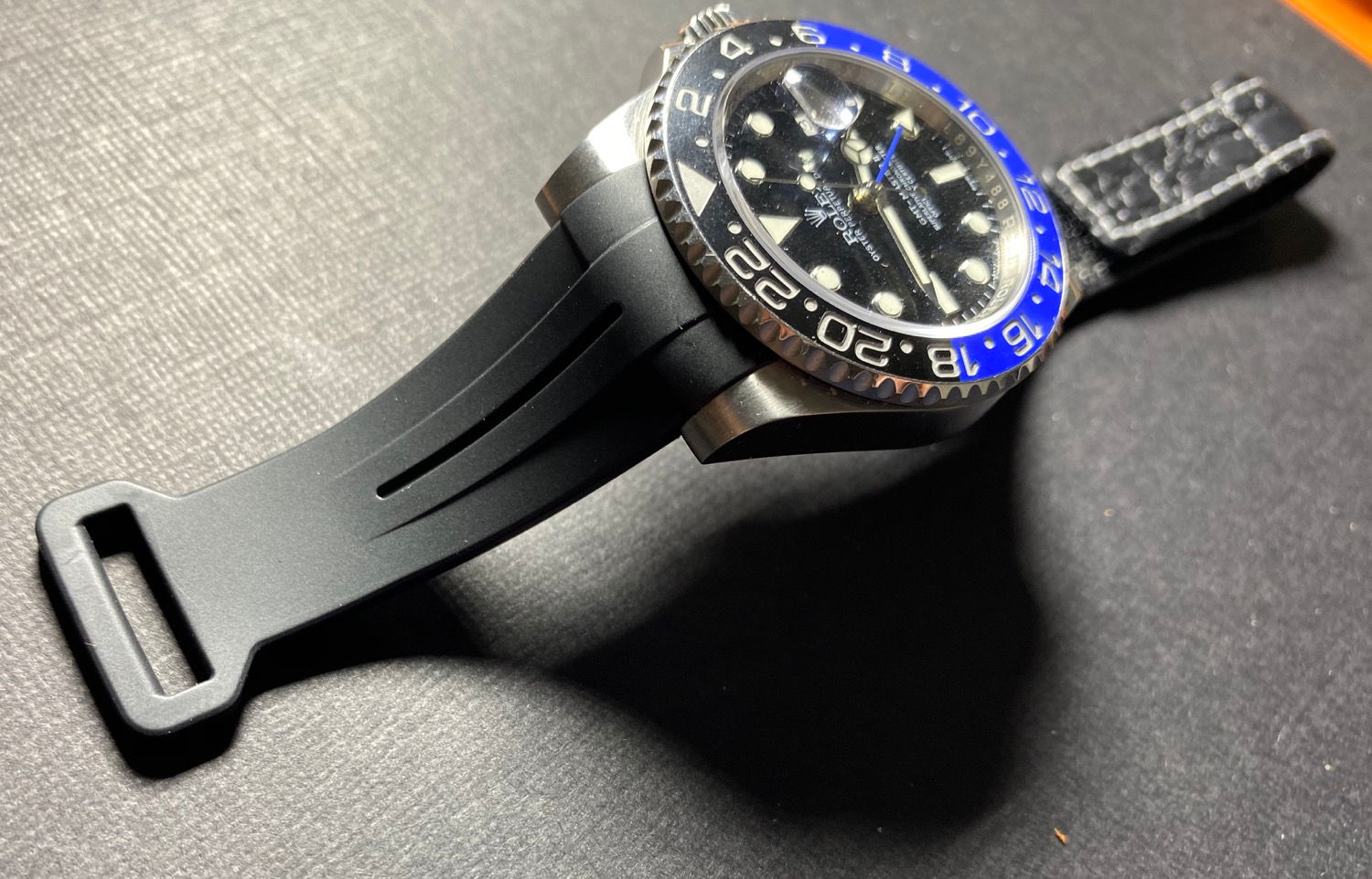 20mm Vulcanized Rubber strap for Rolex Watches