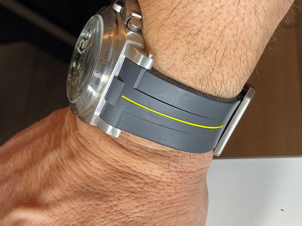 Thumbnail: 24mm Vulcanized Rubber strap for Panerai Luminor watches