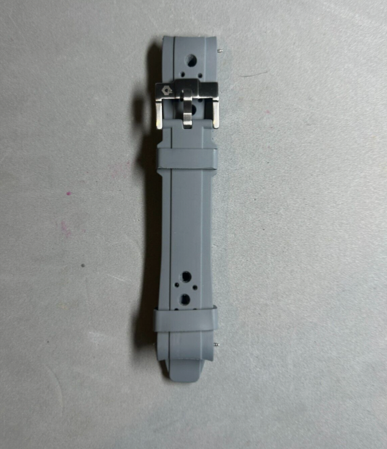Thumbnail: 20mm GRAY Vulcanized Caoutchouc Racing LONG Omega "Mission to Jupiter" SWATCH