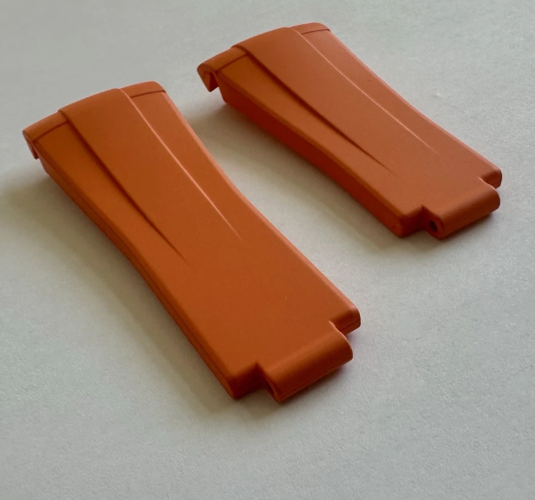 Thumbnail: 20mm ORANGE Caoutchouc rubber Strap 40mm ROLEX SeaDweller Deployment