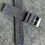 Thumbnail: Dark GRAY Vintage suede Leather strap BLUE stitching