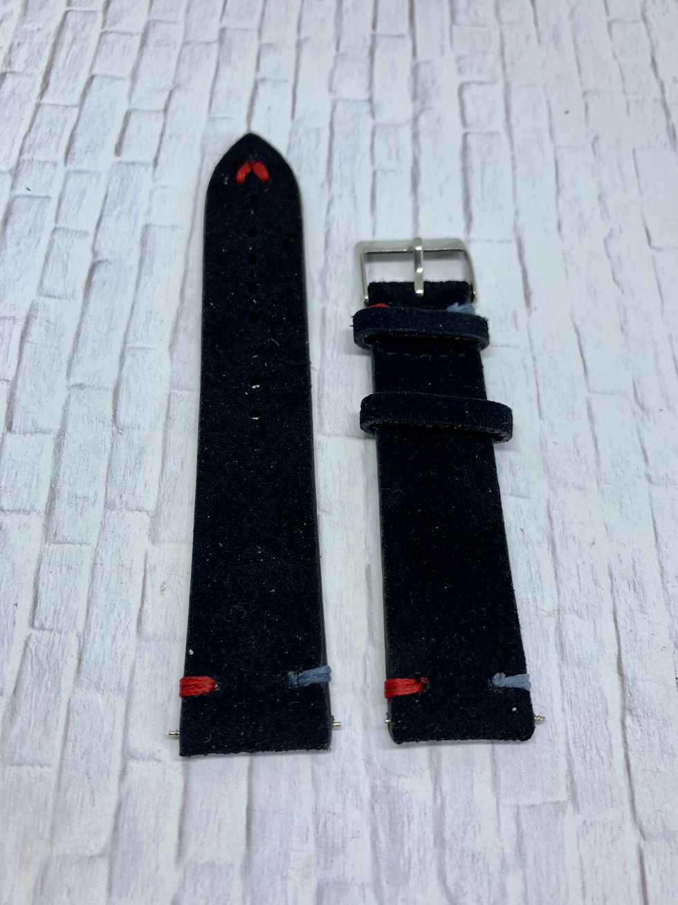 Thumbnail: Suede Leather - Hand Made Black