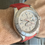 Thumbnail: 20mm RED Vulcanized Rubber Strap for Rolex watches with deployment buckle