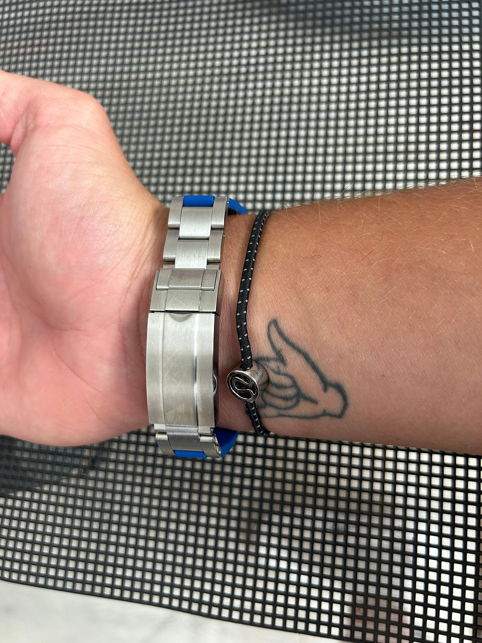 Thumbnail: 20mm Royal BLUE Vulcanized caoutchouc rubber Strap OMEGA Speedmaster Deployment