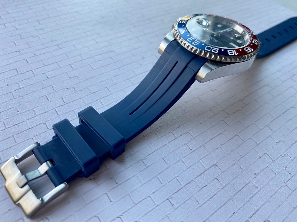 Thumbnail: 20mm Vulcanized Rubber straps for 40mm Rolex watches