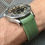 Thumbnail: 20mm GREEN Cauothouc Vulcanized Rubber strap for OMEGA watches 