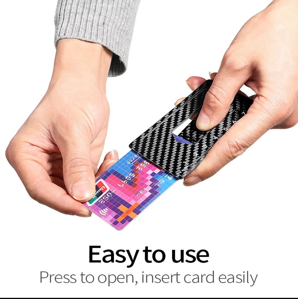 Thumbnail: Modern Carbon Fiber minimalistic front pocket wallet 