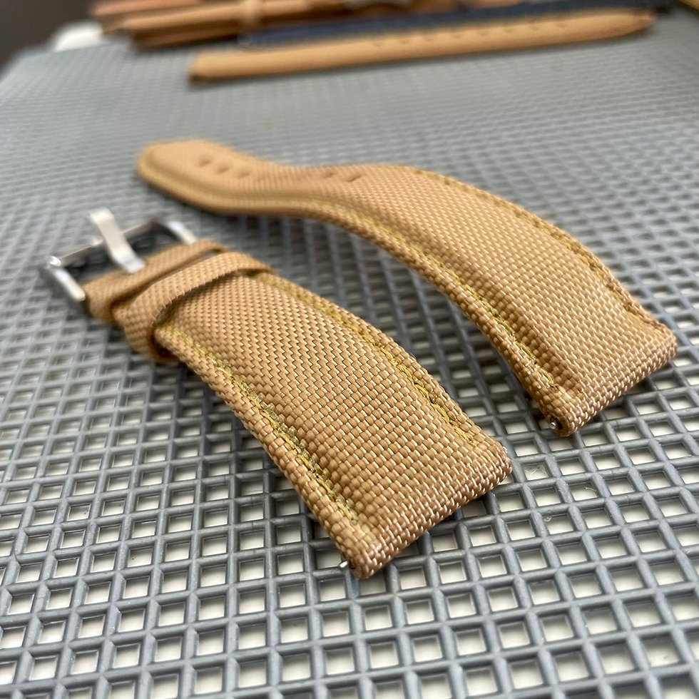 Thumbnail: TAN sailcloth strap TAN stitch