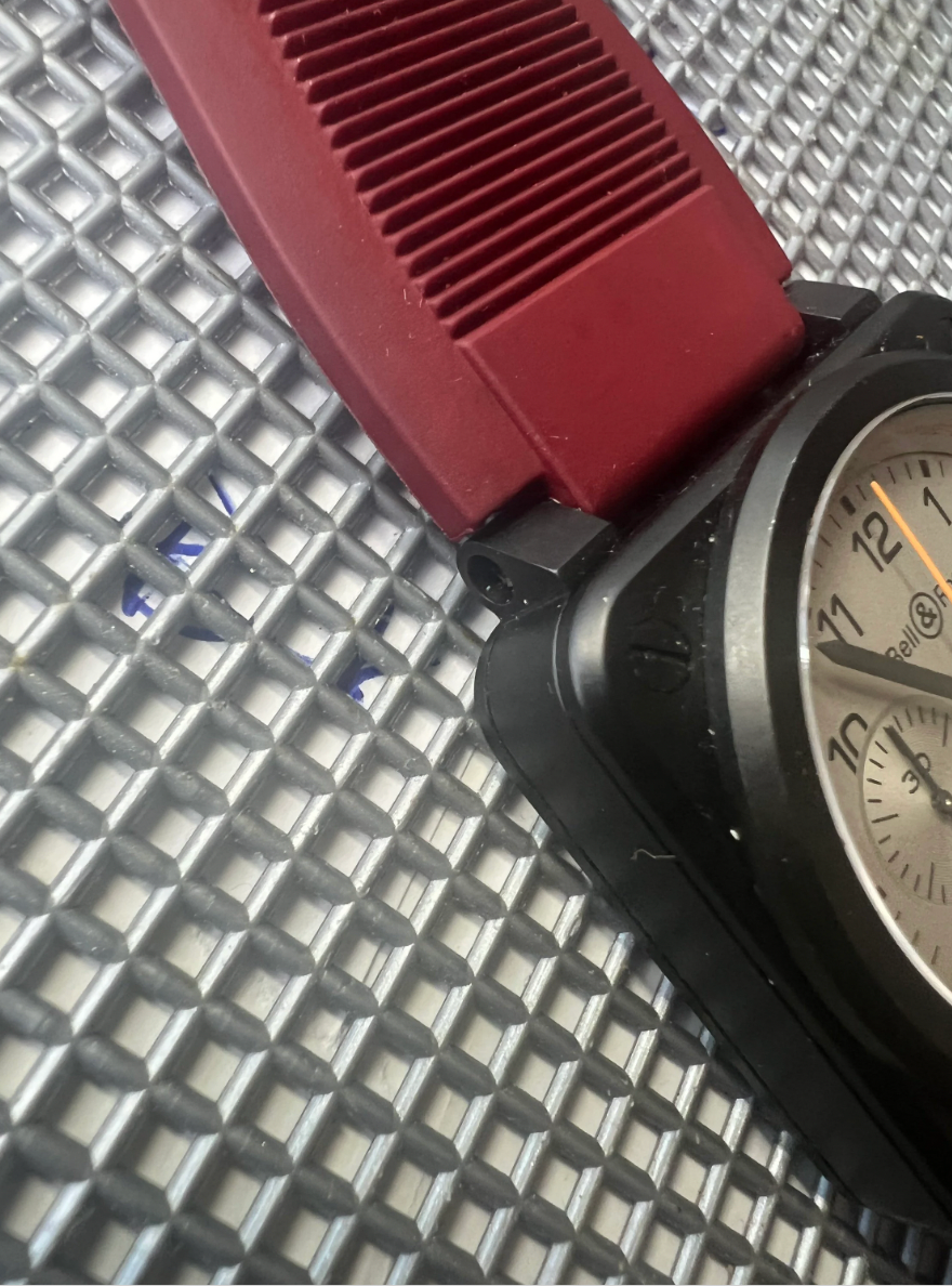 Thumbnail: WINE colored Vulcanized Rubber Strap/Band Fits Br01 & Br03 Models