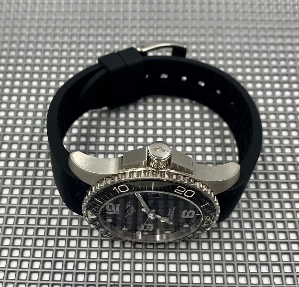 Thumbnail: BLACK Silicone Rubber soft flexible Strap fits most WATCHES