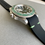Thumbnail: BLACK F Silicone Rubber Strap May Fit Standard Round Watch Cases GREEN