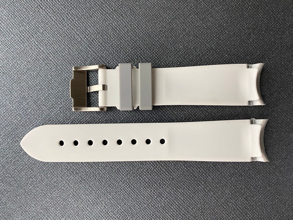Thumbnail: 20mm GRAY/WHITE strap for Rolex Yachtmaster