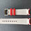 Thumbnail: 20mm RED/GRAY Vulcanized Rubber strap for yachtmaster