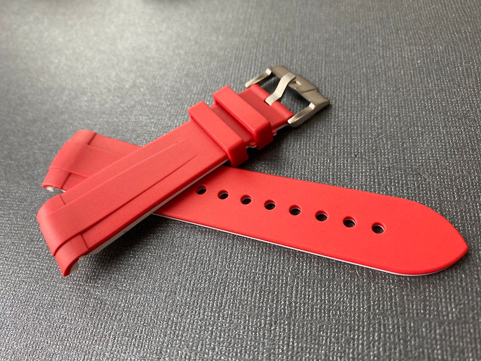 Thumbnail: 20mm RED/GRAY Vulcanized Rubber for Yachtmaster 