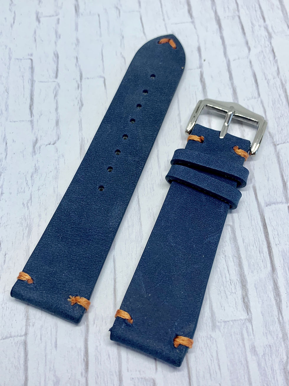 Thumbnail: Vintage Leather - Hand Made Blue Strap